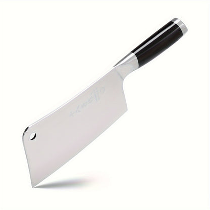 SHI BA ZI ZUO Chef's knife Kitchen knife High-quality stainless steel butcher knife Chinese cutting knife with full tang blade for cutting meat from bone