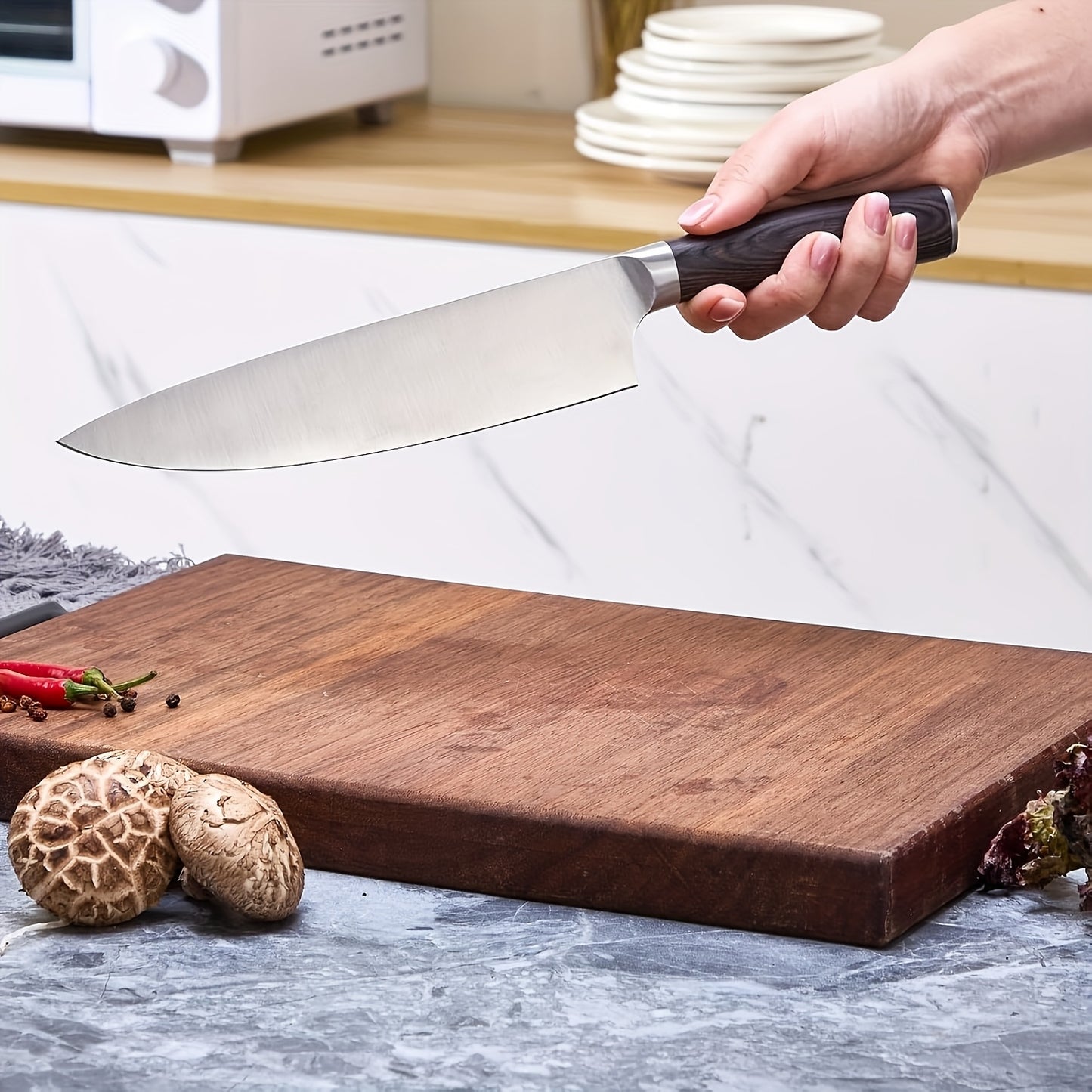 SHI BA ZI ZUO 8 Inches Chefs Knife Meat Knife Stainless Stee
